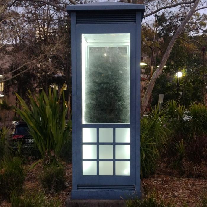 Inside outside sculpture plinth