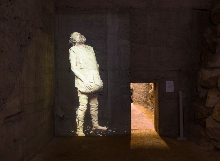 Large video projection in a dark room