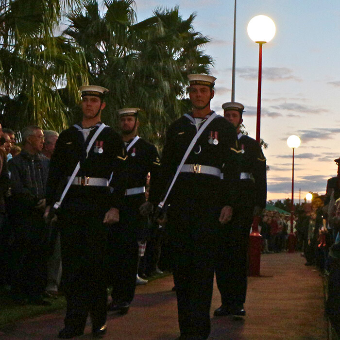 Soldiers at Dawn Service St Leonards Park