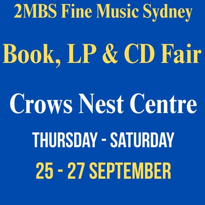 2MBS Book, LP & CD Fair