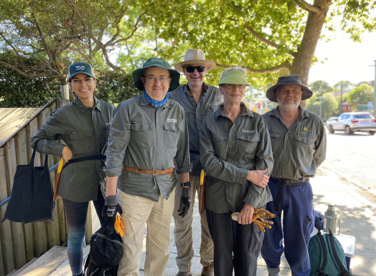 Bushcare volunteers