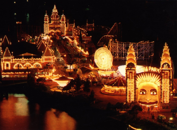 old photo of Luna Park