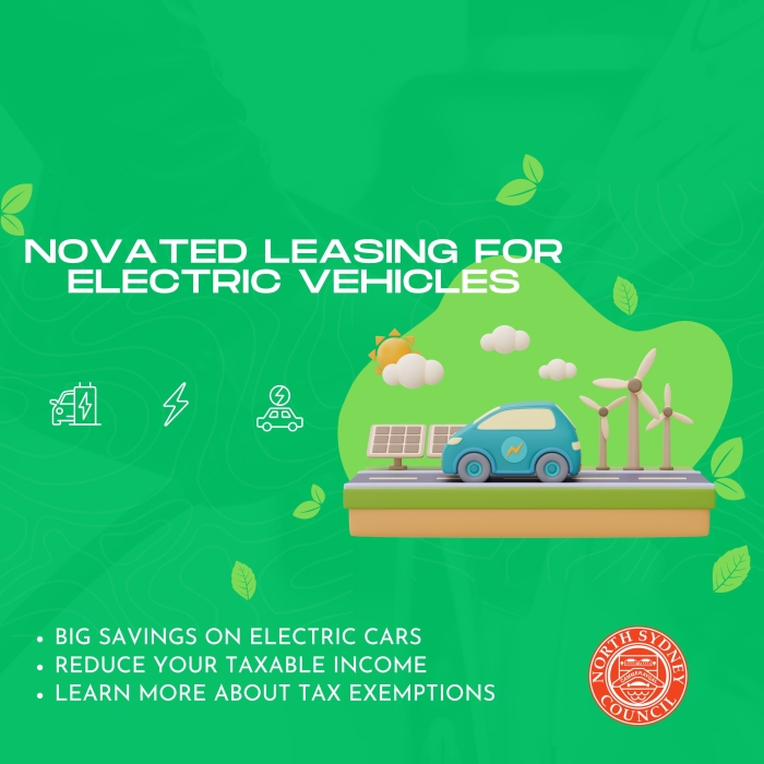 Novated Leasing for Electric Vehicles: big savings on electric cars, reduce your taxable income, learn more about tax exemptions