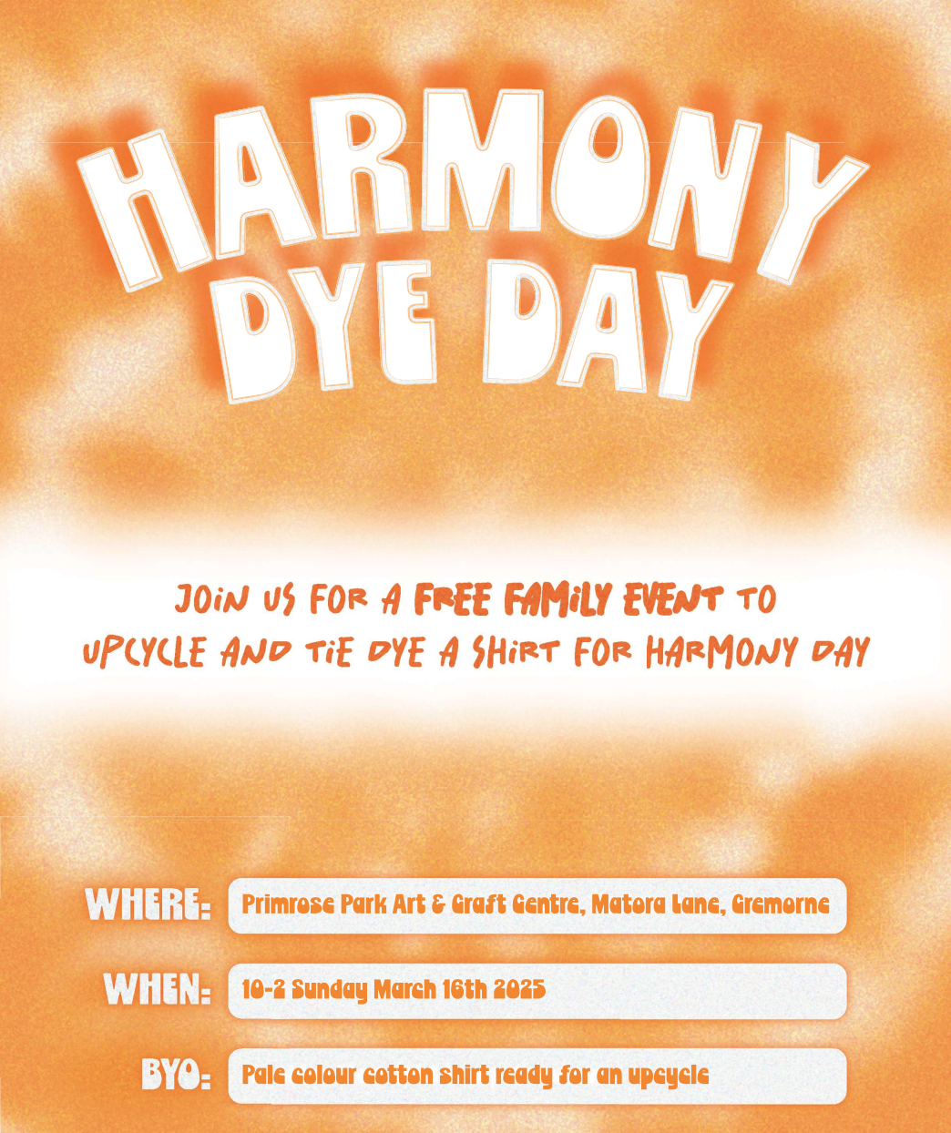 Harmony Tie Dye Day for Sustainability