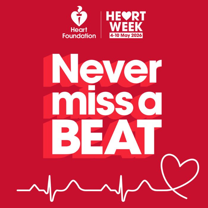 This Heart Week (4–10 May) we are encouraging people living in Australia to Never miss a BEAT.