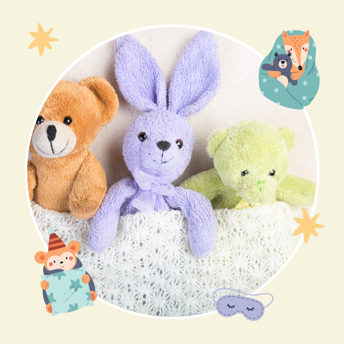 July Jammies: Plushie animal sleepover