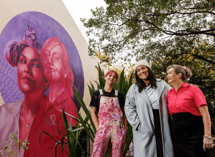 Miller Street mural celebrating International Nurses Day