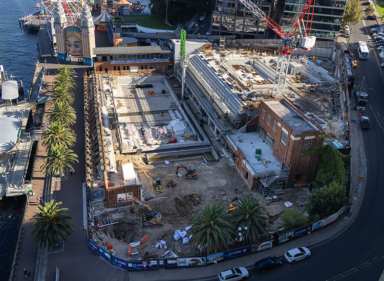 Photo of North Sydney Olympic Pool redevelopment taken April 2023