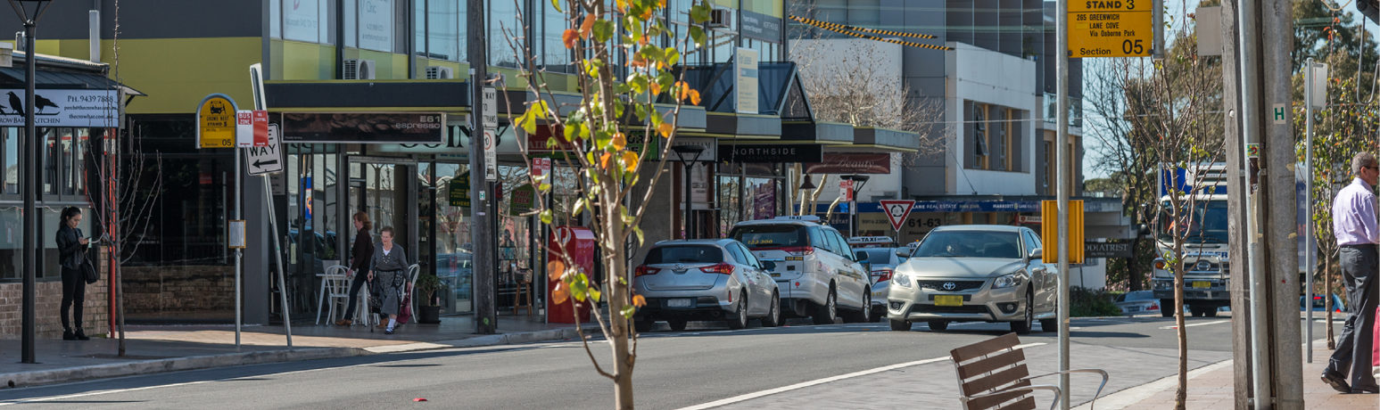 Cars on a street