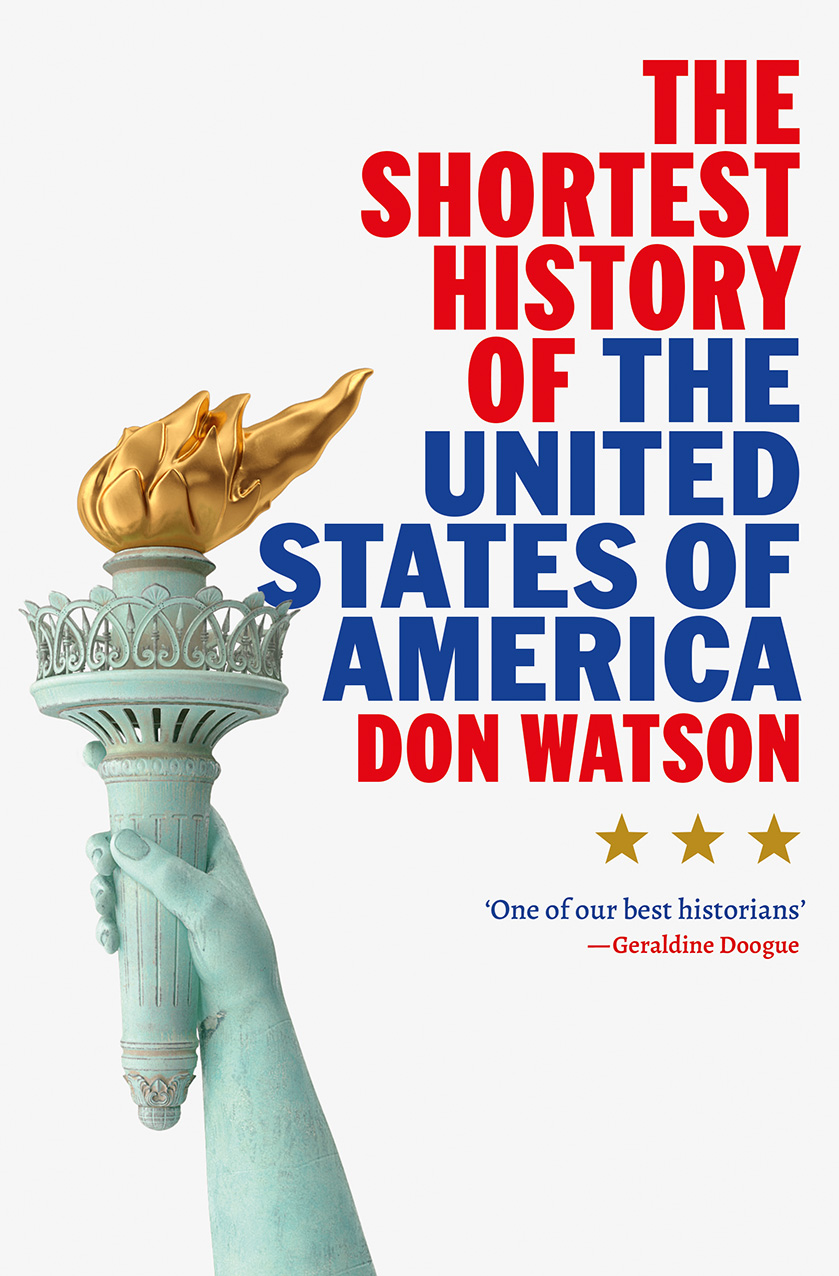 The shortest history of the United States of America - book cover.