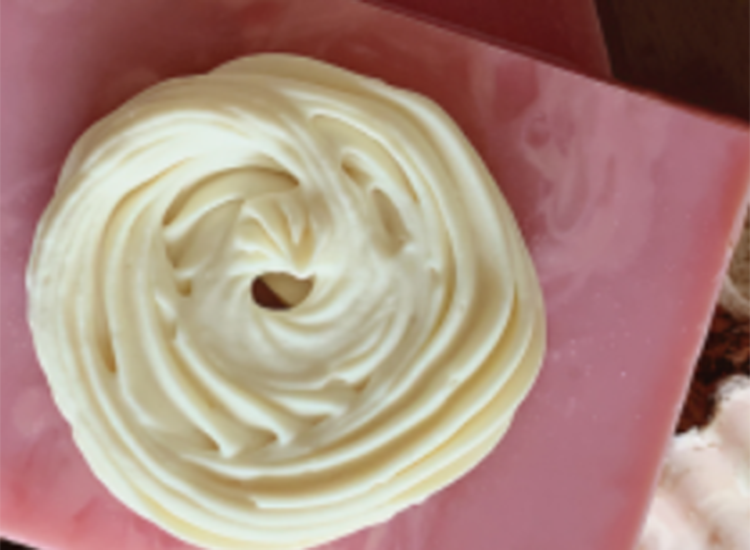 pink shampoo bar