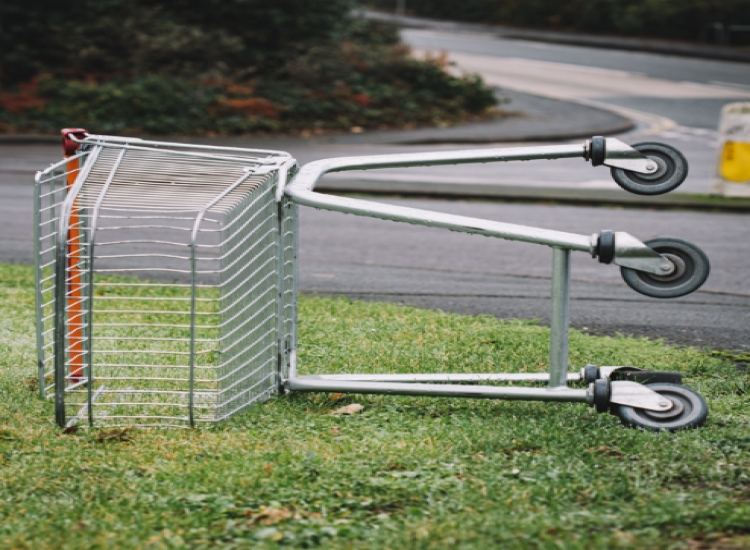 Abandoned trolley